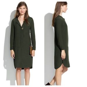 Madewell Long Sleeve Green Tunic Dress